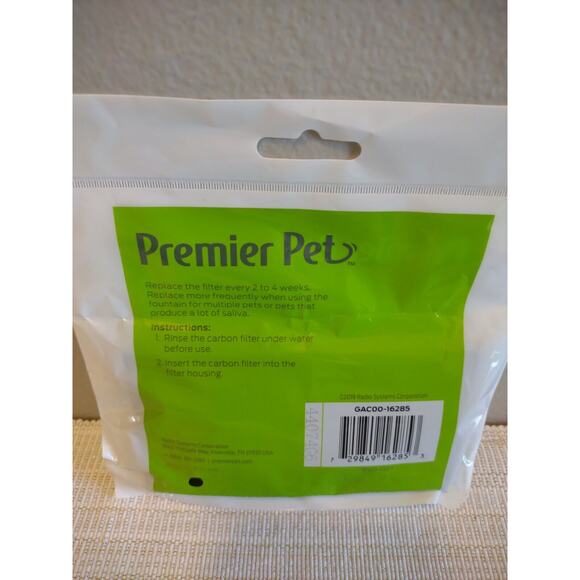 Genuine Premier Pet 4-PK Replacement Carbon Water Filters Premier Pet Fountains - Picture 4 of 6